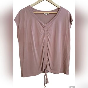 Mystree Pink Ruched Top